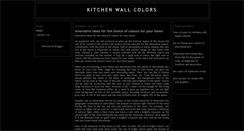 Desktop Screenshot of kitchenwallcolors.blogspot.com