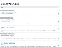 Tablet Screenshot of kitchenwallcolors.blogspot.com