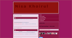 Desktop Screenshot of nisakhoirul.blogspot.com