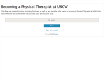 Tablet Screenshot of physicaltherapyatuncw.blogspot.com