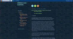 Desktop Screenshot of abletonlivelessons.blogspot.com