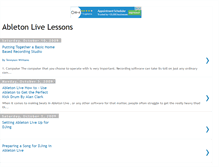 Tablet Screenshot of abletonlivelessons.blogspot.com