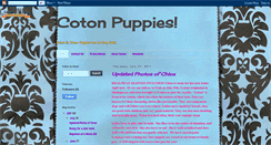 Desktop Screenshot of cotonpuppies.blogspot.com