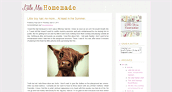 Desktop Screenshot of littlemisshomemade.blogspot.com
