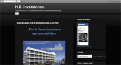 Desktop Screenshot of hdinversiones.blogspot.com