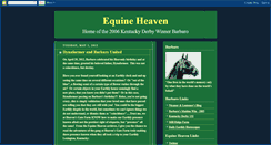 Desktop Screenshot of equineheaven.blogspot.com