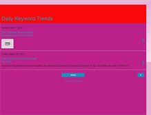 Tablet Screenshot of dailykeywordtrends.blogspot.com