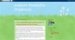 Desktop Screenshot of enatureproductosorganicos.blogspot.com