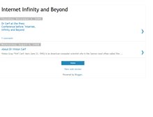 Tablet Screenshot of internetinfinityandbeyond.blogspot.com