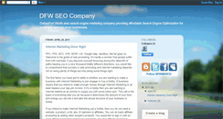 Desktop Screenshot of dfwseo.blogspot.com