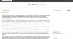 Desktop Screenshot of exoticpets-animal.blogspot.com