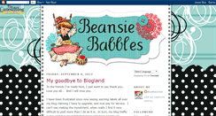 Desktop Screenshot of beansiebabbles.blogspot.com