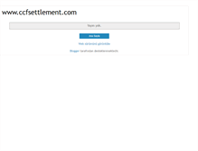 Tablet Screenshot of ccfsettlement.blogspot.com