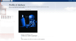 Desktop Screenshot of profileofakshaya.blogspot.com