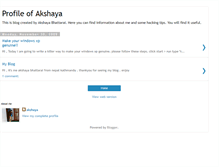 Tablet Screenshot of profileofakshaya.blogspot.com