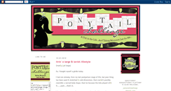 Desktop Screenshot of ponytailchallenge.blogspot.com