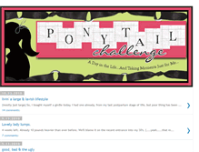 Tablet Screenshot of ponytailchallenge.blogspot.com