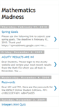 Mobile Screenshot of mathematicsmadness.blogspot.com
