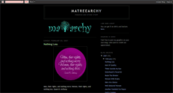 Desktop Screenshot of matreearchy.blogspot.com