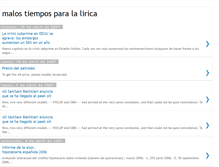 Tablet Screenshot of malostiemposparalirica.blogspot.com