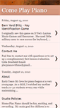 Mobile Screenshot of comeplaypiano.blogspot.com