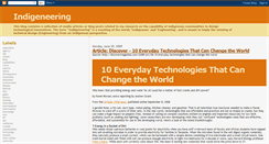 Desktop Screenshot of indigeneering.blogspot.com
