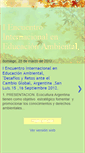 Mobile Screenshot of encuentrointernacionalambiental.blogspot.com