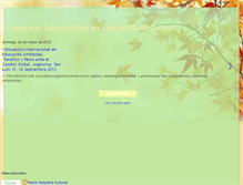 Tablet Screenshot of encuentrointernacionalambiental.blogspot.com