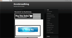 Desktop Screenshot of ilovebreadblog.blogspot.com