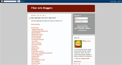 Desktop Screenshot of fiberartsbloggers.blogspot.com