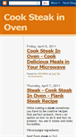 Mobile Screenshot of cooksteakinoven.blogspot.com