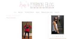 Desktop Screenshot of amyfashionblog52.blogspot.com