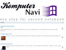 Tablet Screenshot of komputernavi.blogspot.com