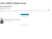 Tablet Screenshot of akalacademydhanalkalan.blogspot.com