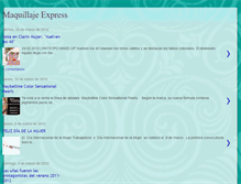 Tablet Screenshot of maquillajeexpress.blogspot.com