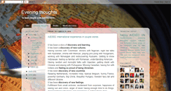 Desktop Screenshot of eveningthougts.blogspot.com