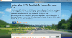 Desktop Screenshot of herbertwestiiicandidateforksgovernor.blogspot.com