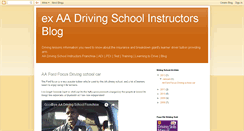 Desktop Screenshot of aadrivingschool.blogspot.com