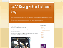 Tablet Screenshot of aadrivingschool.blogspot.com