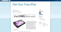 Desktop Screenshot of how-to-get-free-ipad.blogspot.com