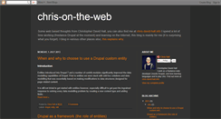 Desktop Screenshot of chris-on-the-web.blogspot.com