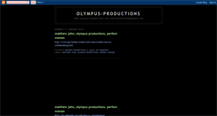 Desktop Screenshot of olympus-productions.blogspot.com