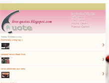 Tablet Screenshot of live-quotes.blogspot.com