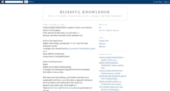 Desktop Screenshot of blissfulknowledge.blogspot.com