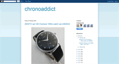 Desktop Screenshot of chronoaddict.blogspot.com