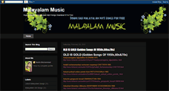 Desktop Screenshot of malayalam-music-mp3.blogspot.com