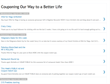 Tablet Screenshot of couponingthegoodlife.blogspot.com