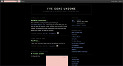 Desktop Screenshot of ivegoneundone.blogspot.com