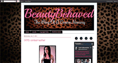 Desktop Screenshot of beautybehaved.blogspot.com