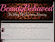 Tablet Screenshot of beautybehaved.blogspot.com